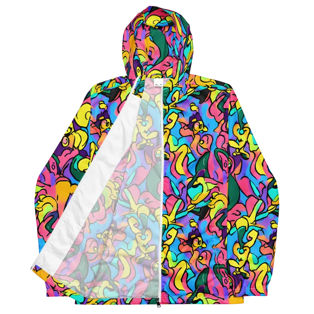 Chromatic Mischief on Men's Windbreaker — Front
