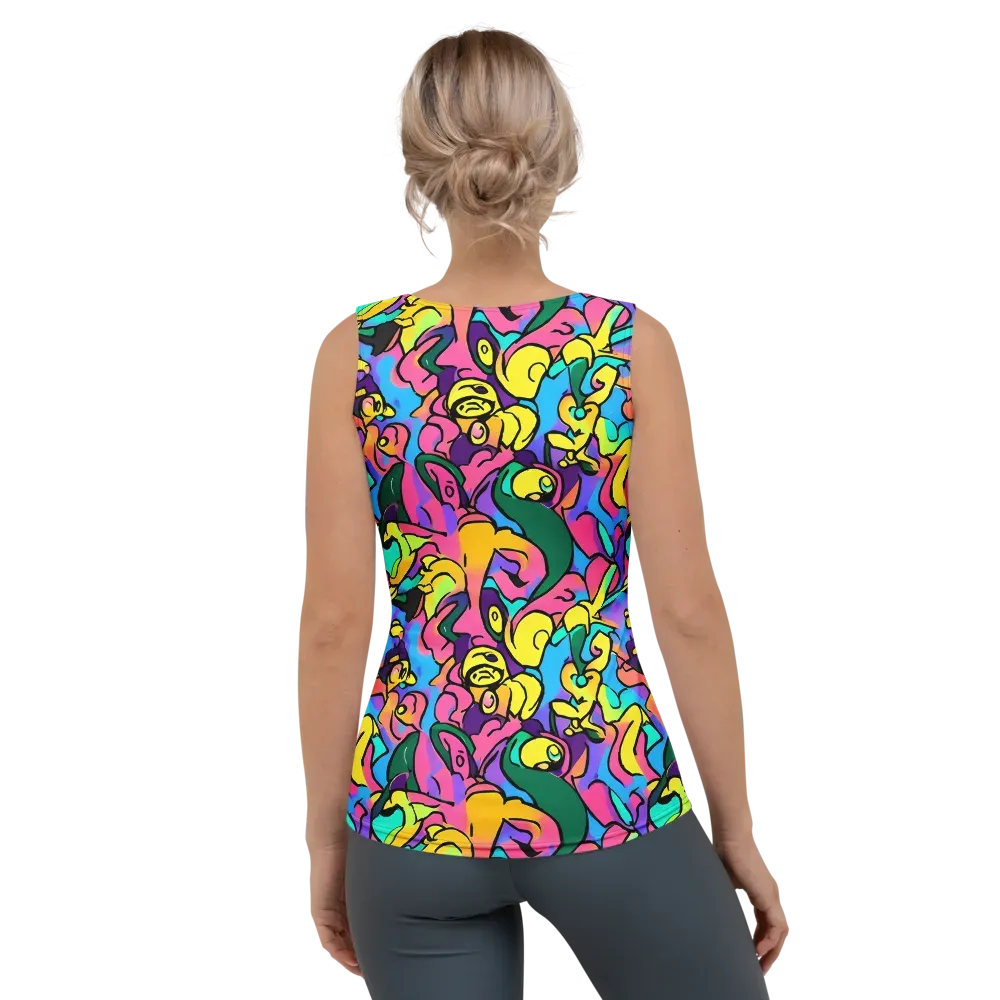 Chromatic Mischief on Women's Tank Top — Back