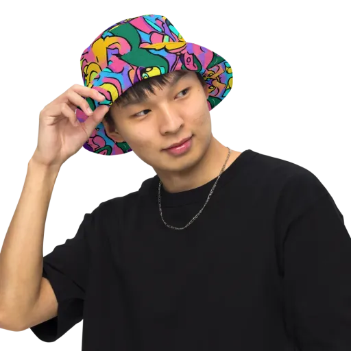 Chromatic Mischief on a Reversible Bucket Hat