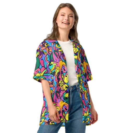 Chromatic Mischief on a Button Shirt