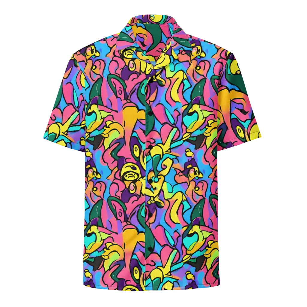 Chromatic Mischief on Button Shirt — Front