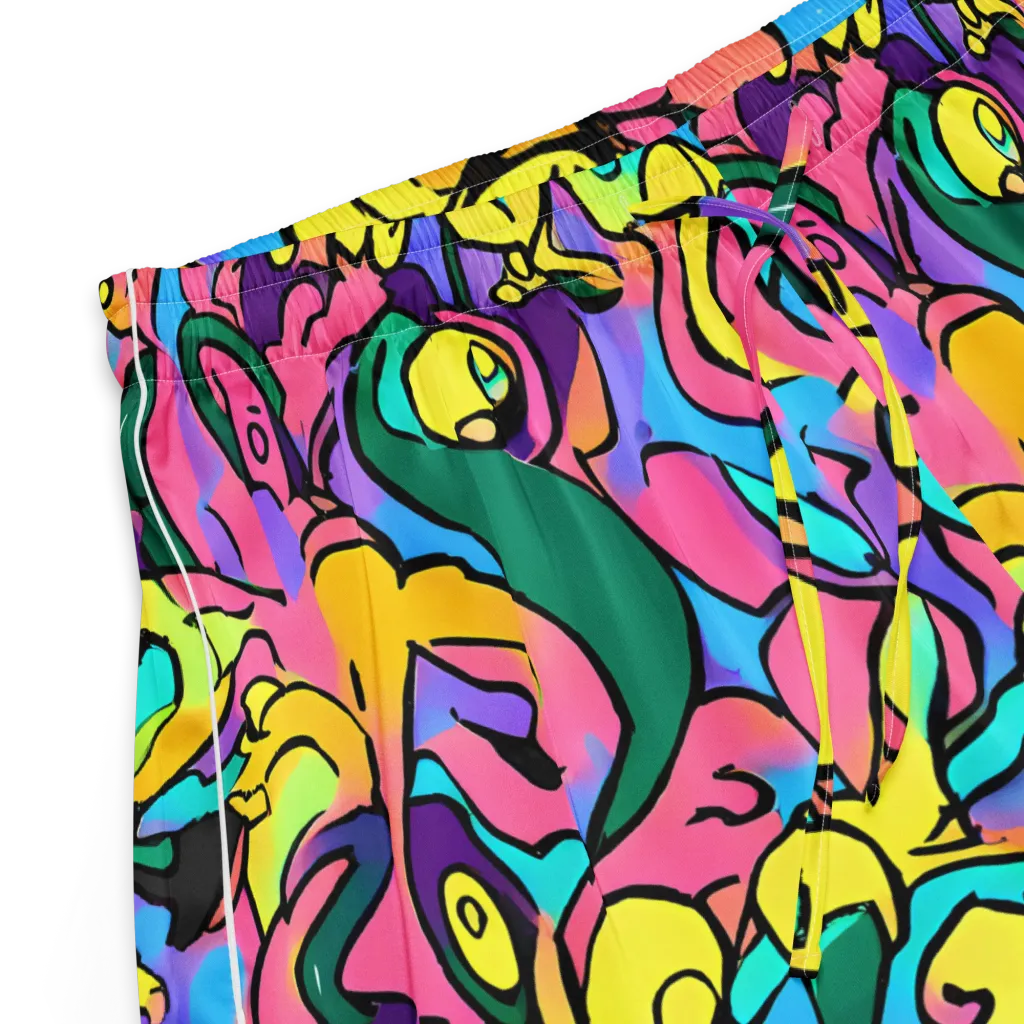 Chromatic Mischief on Women's Pajama Shorts — Product details