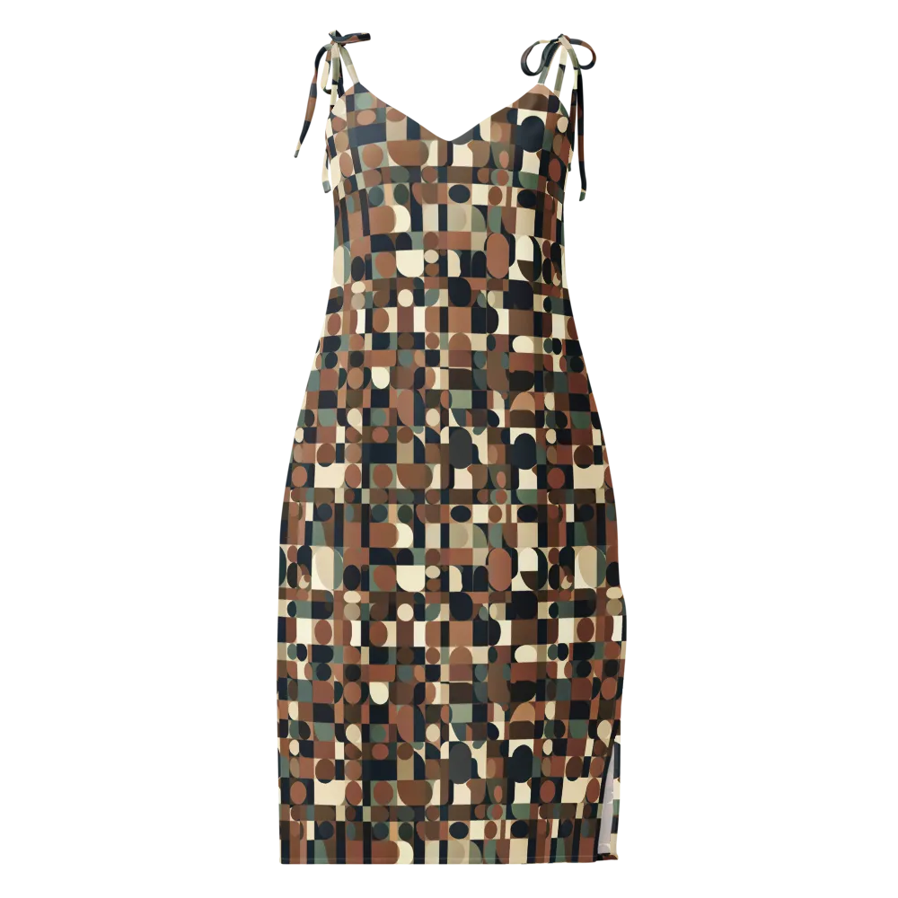 Café Geometry on Slip Dress — Front