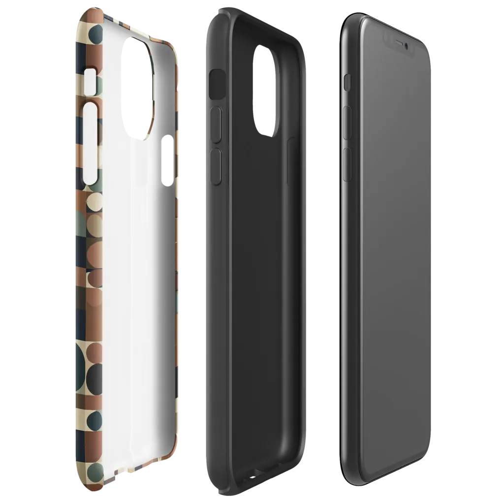 Café Geometry on Tough Case for iPhone® — Right