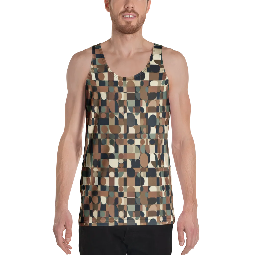 Café Geometry on Men's Tank Top — Front
