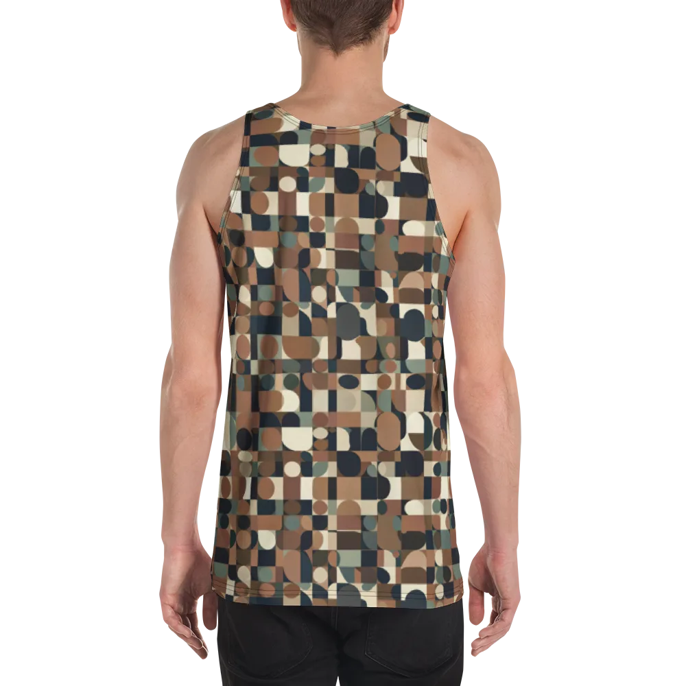 Café Geometry on Men's Tank Top — Back