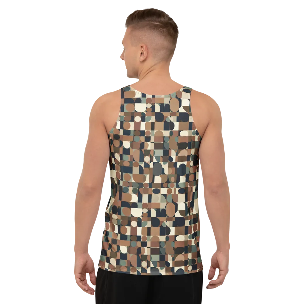 Café Geometry on Men's Tank Top — Back
