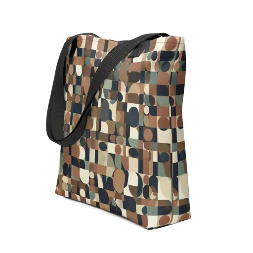 Café Geometry on a Tote Bag