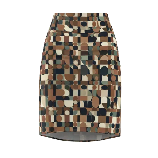 Café Geometry on a Pencil Skirt