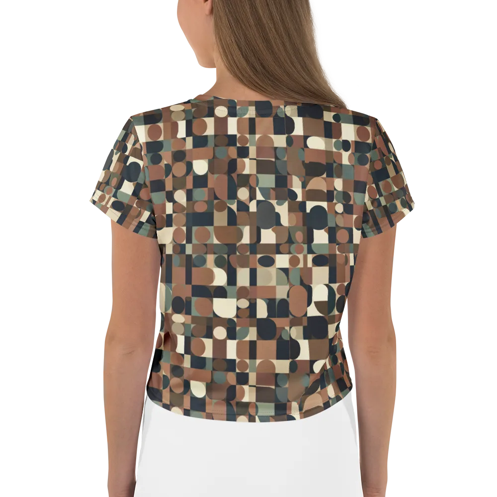 Café Geometry on Crop Tee — Back