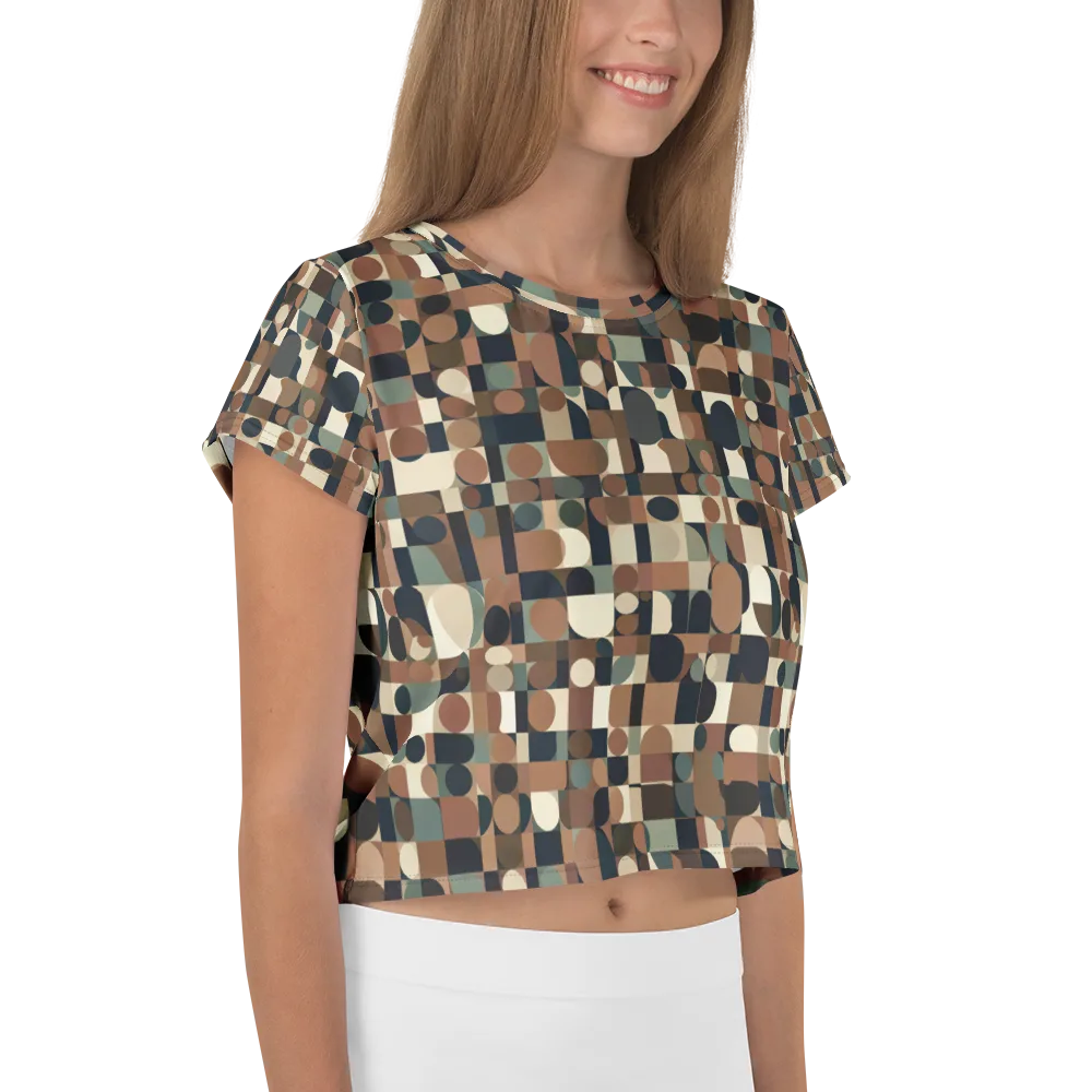Café Geometry on Crop Tee — Right