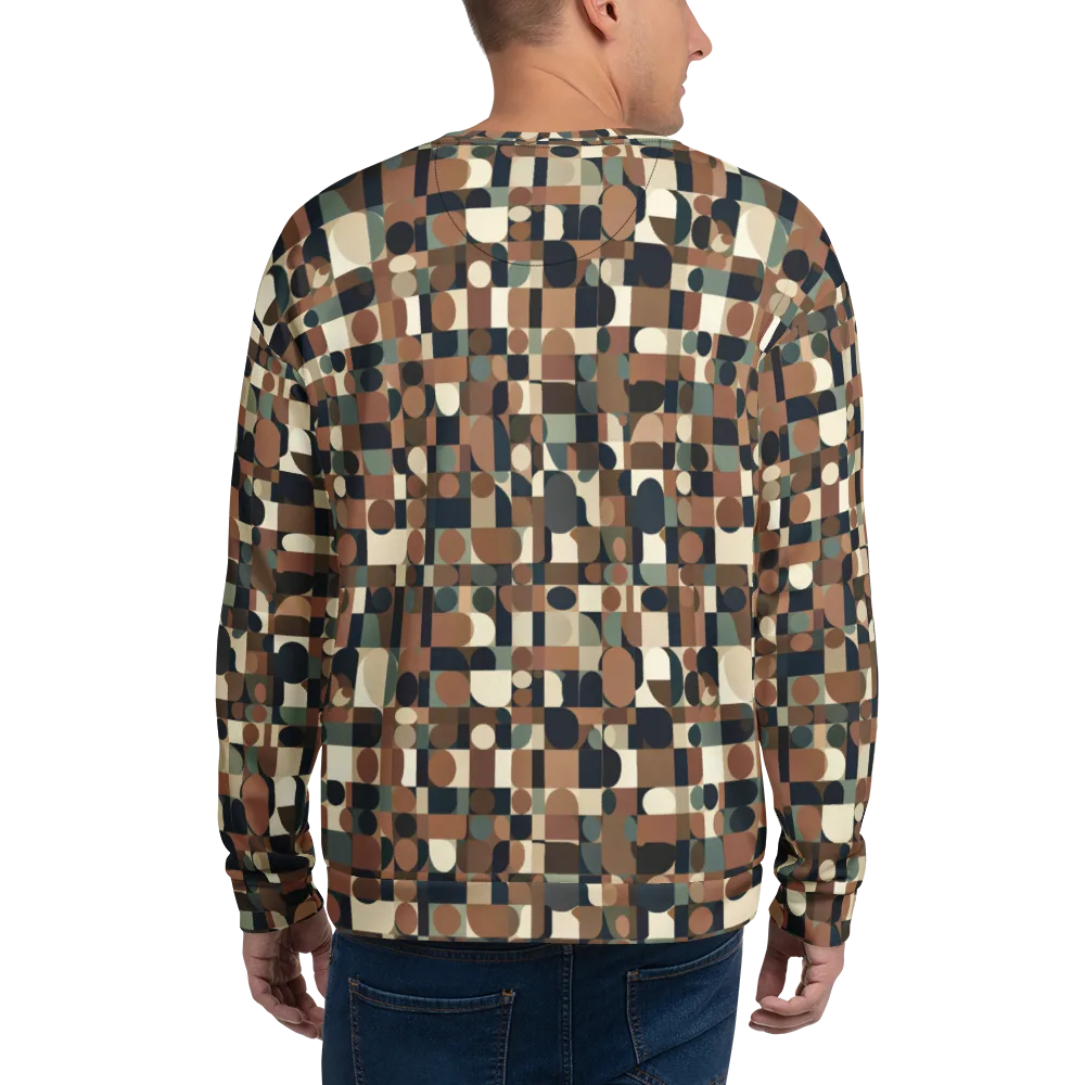 Café Geometry on Sweatshirt — Back