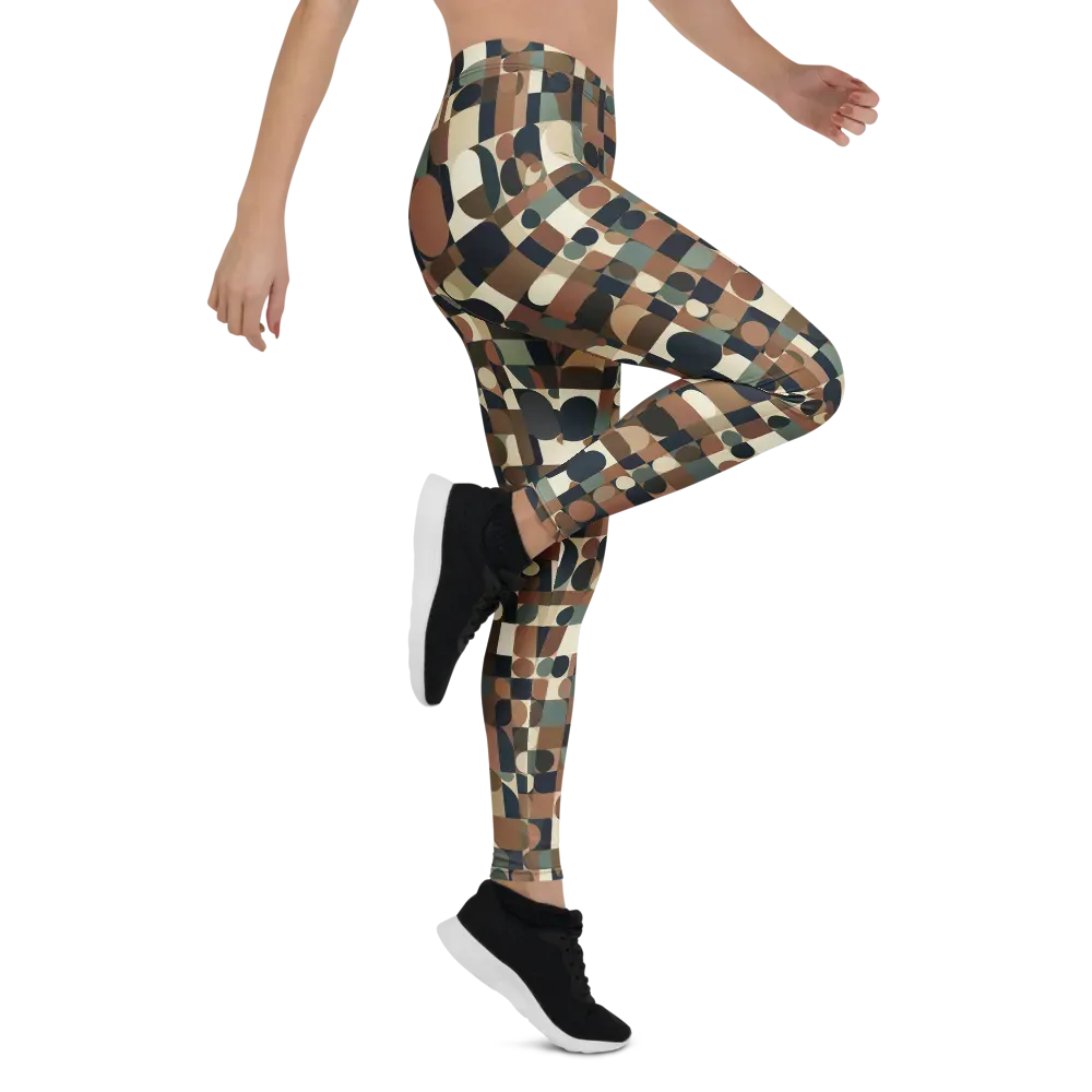 Café Geometry on Leggings — Right