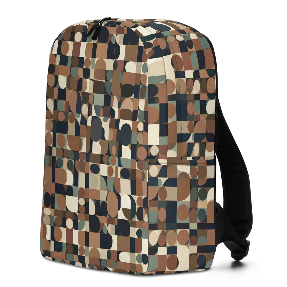 Café Geometry on Minimalist Backpack — Left