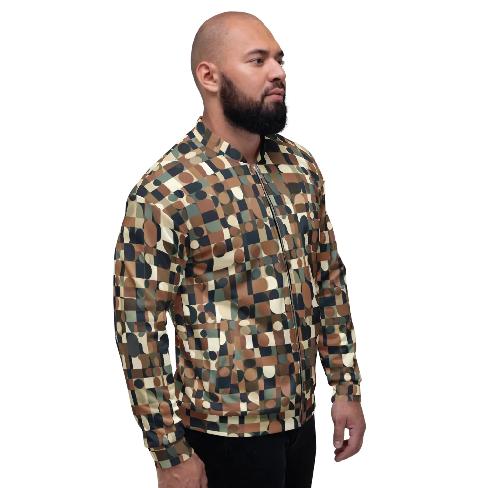 Café Geometry on Bomber Jacket — Right