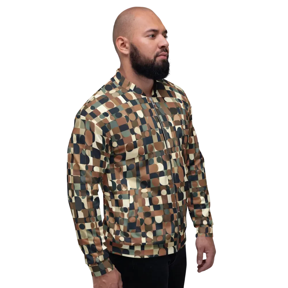Café Geometry on Bomber Jacket — Right