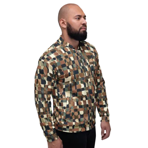 Café Geometry on a Bomber Jacket