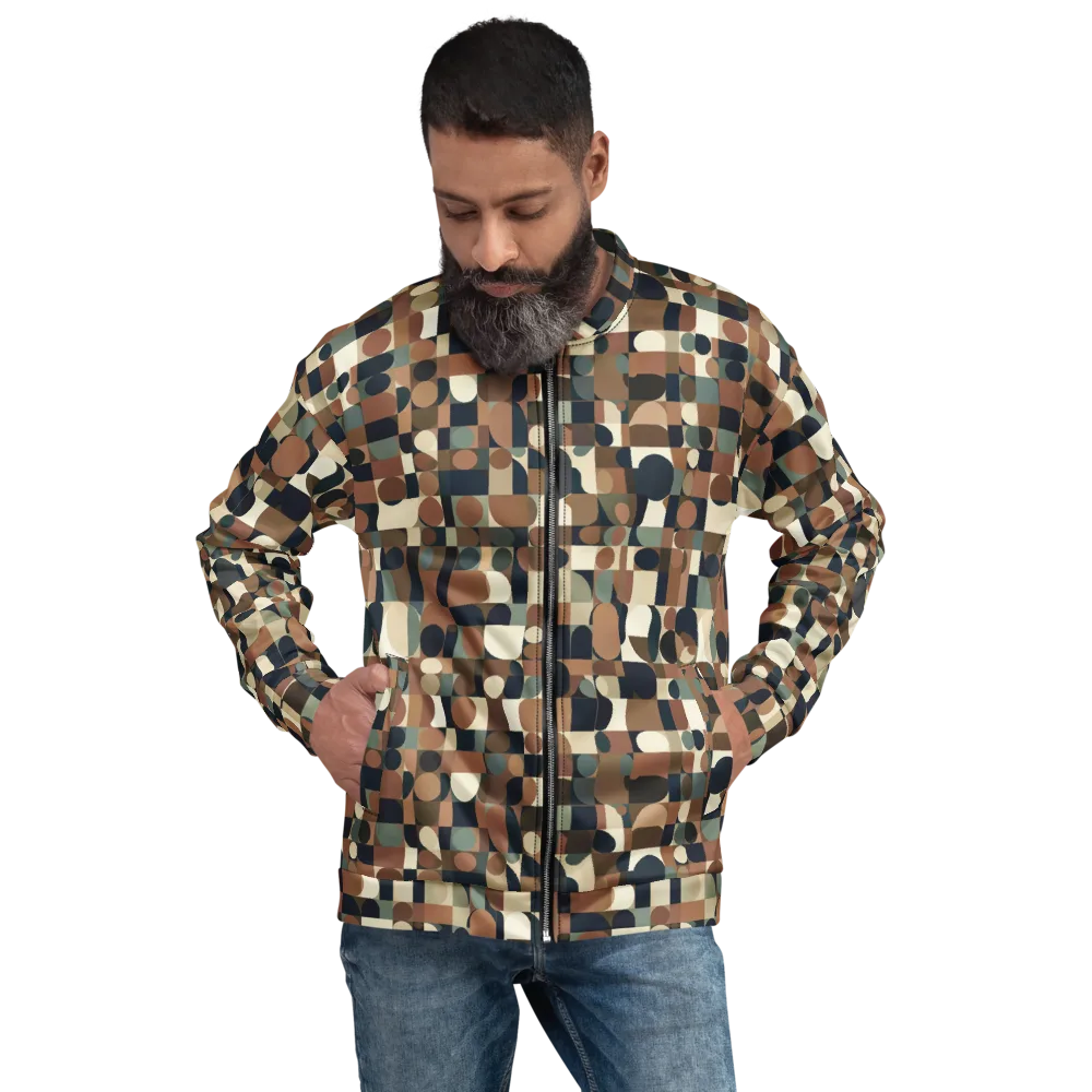 Café Geometry on Bomber Jacket — Front