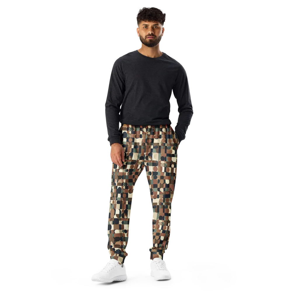 Café Geometry on Men's Joggers — Front