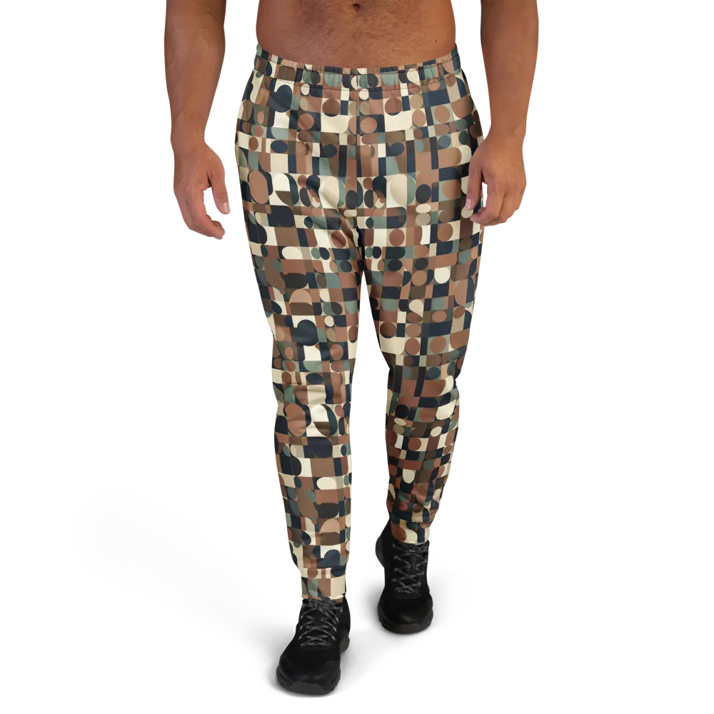 Café Geometry on Men's Joggers — Front