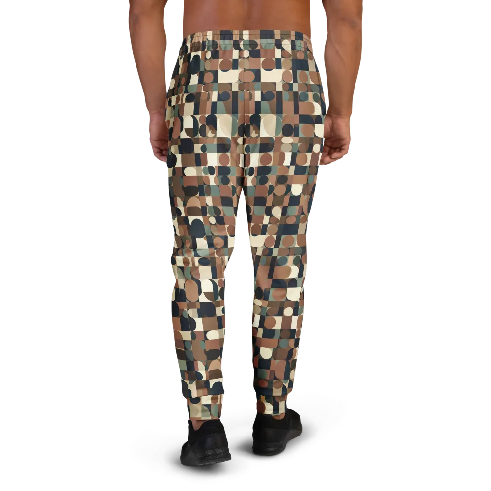 Café Geometry on Men's Joggers — Back