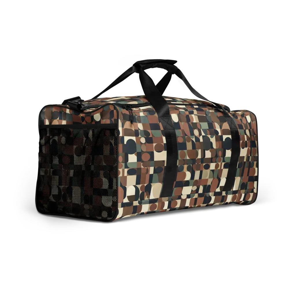 Café Geometry on Duffle Bag — Right Front