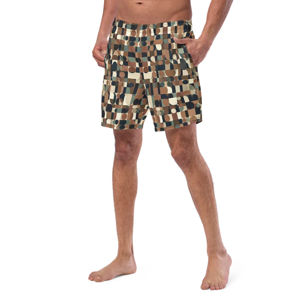 Café Geometry on Swim Trunks — Left Front
