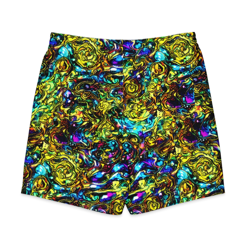 Signal Storm on Men's Board Shorts — Back