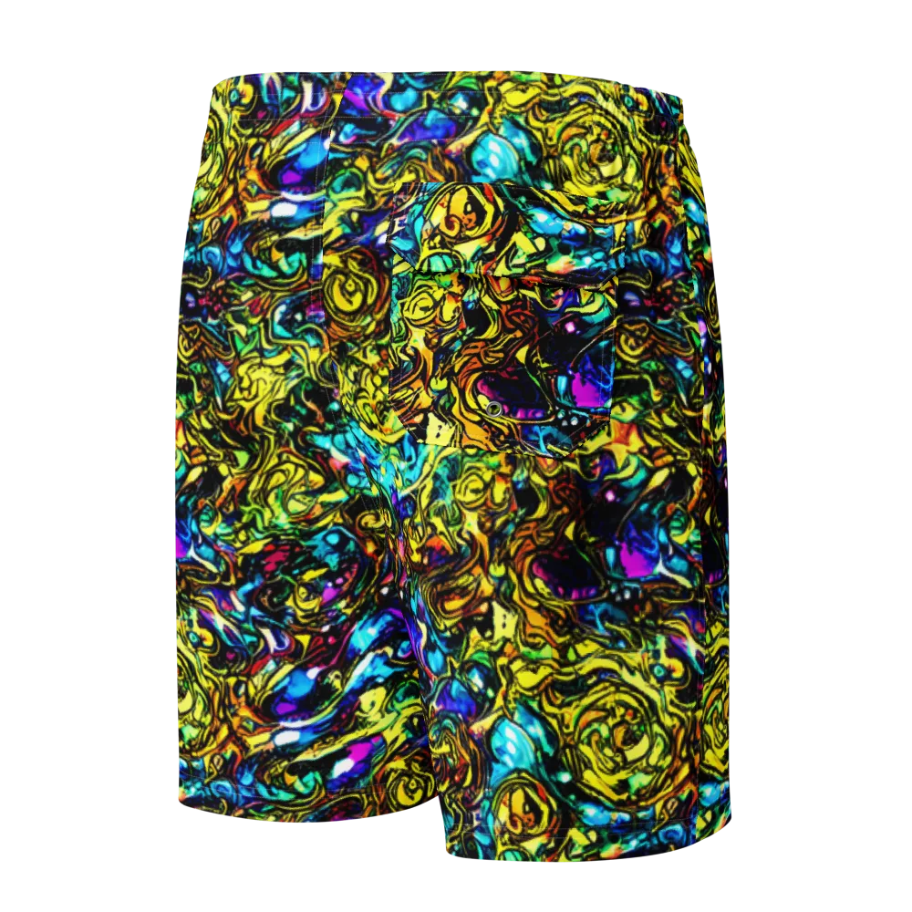 Signal Storm on Men's Board Shorts — Back