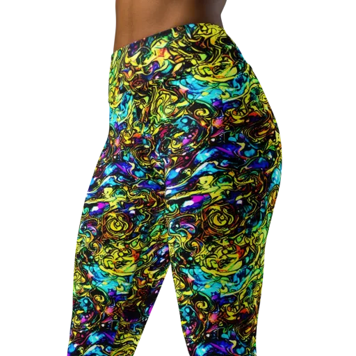 Signal Storm on a Yoga Leggings