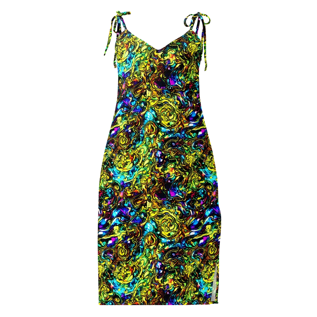 Signal Storm on Slip Dress — Front