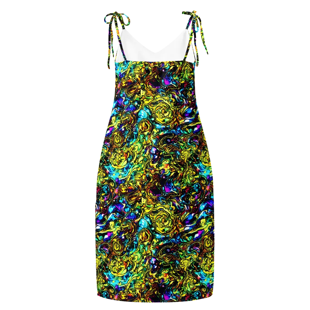 Signal Storm on Slip Dress — Back