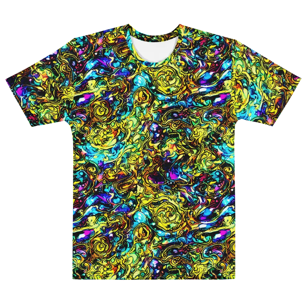 Signal Storm on Men's Cotton Crew Neck T-Shirt — Front