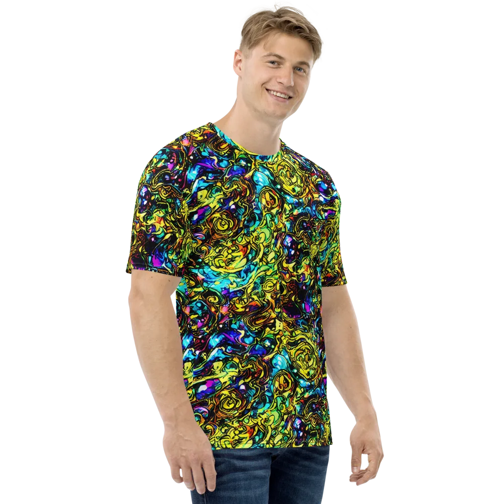 Signal Storm on Men's Crew Neck T-Shirt — Right