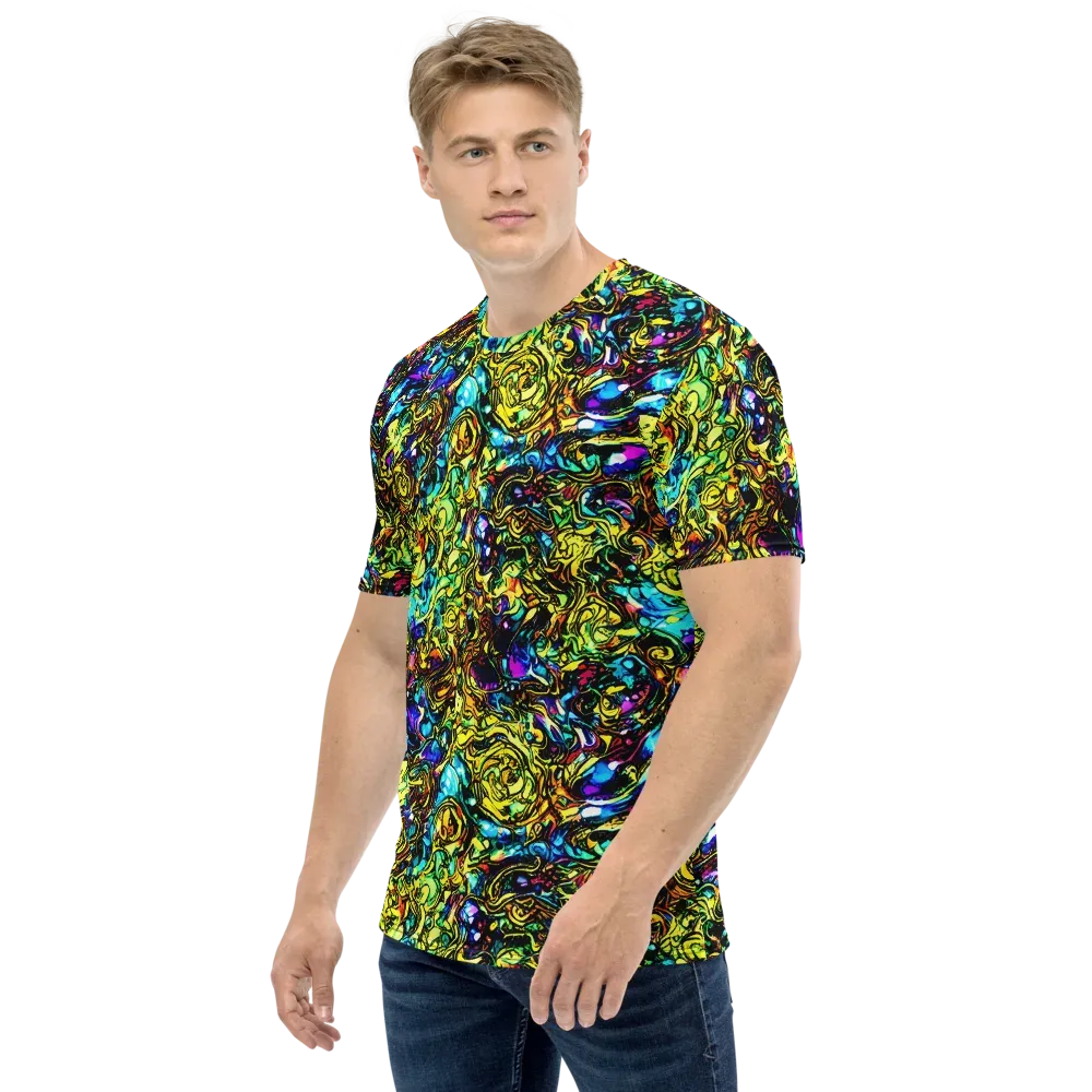 Signal Storm on Men's Crew Neck T-Shirt — Left