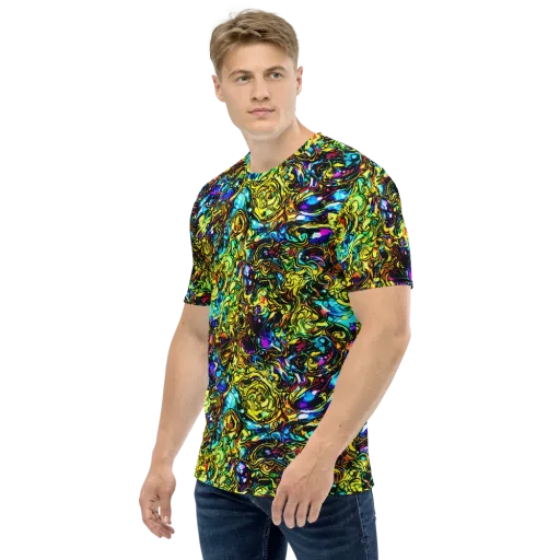 Signal Storm on a Men's Crew Neck T-Shirt