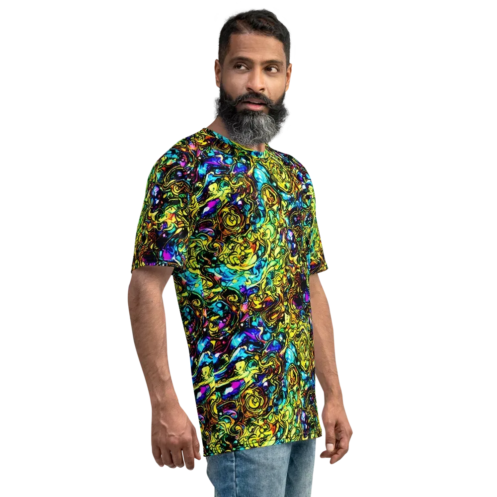Signal Storm on Men's Crew Neck T-Shirt — Right