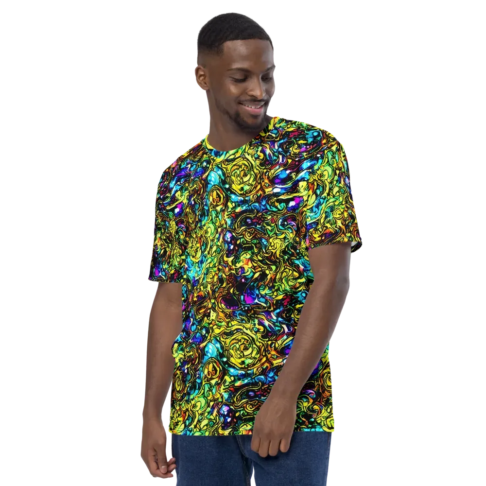 Signal Storm on Men's Crew Neck T-Shirt — Left