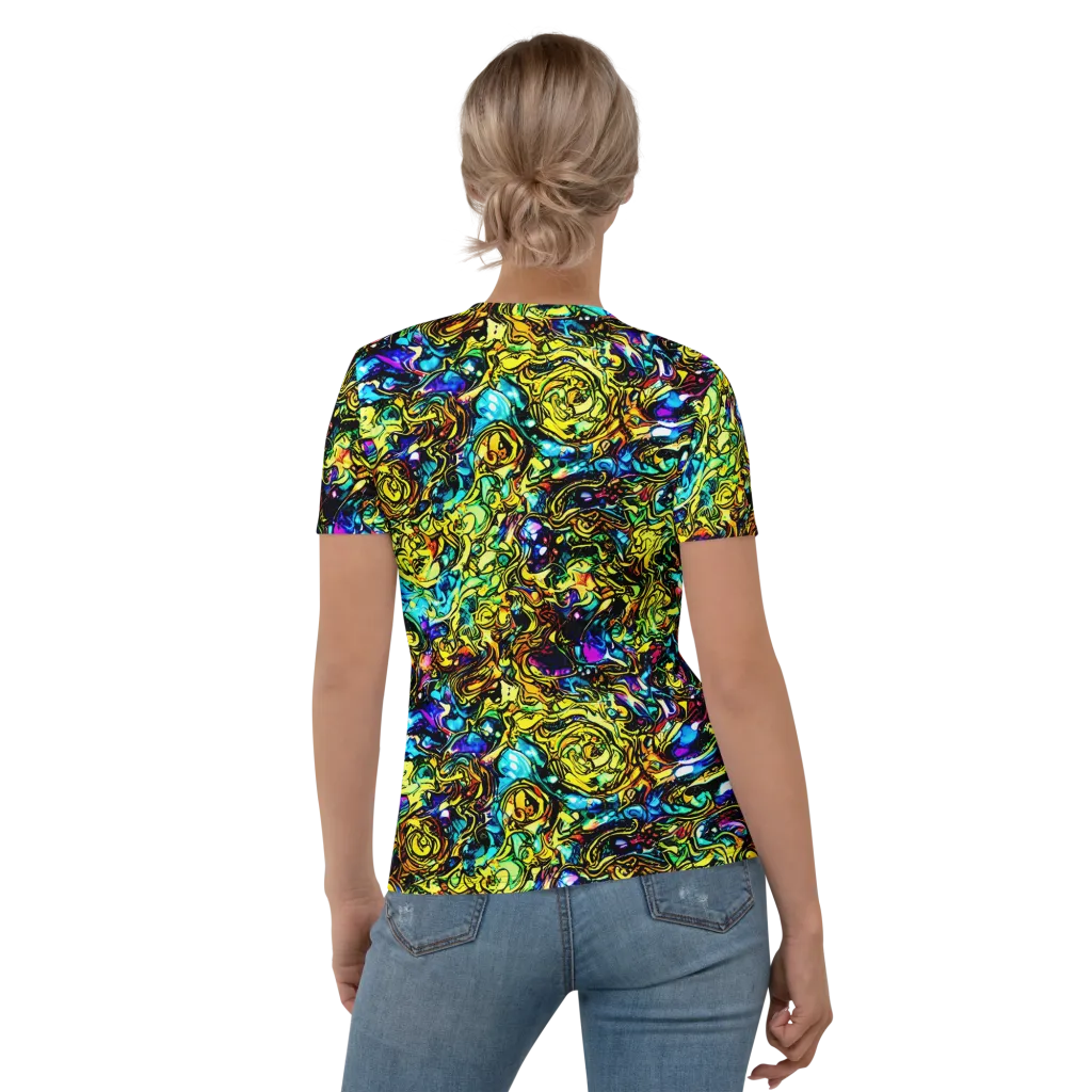 Signal Storm on Women's Crew Neck T-Shirt — Back