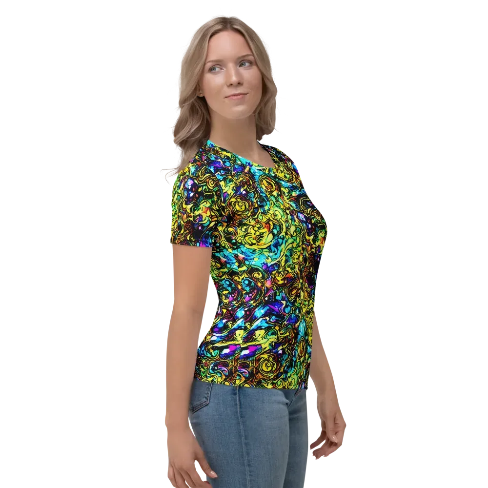 Signal Storm on Women's Crew Neck T-Shirt — Right