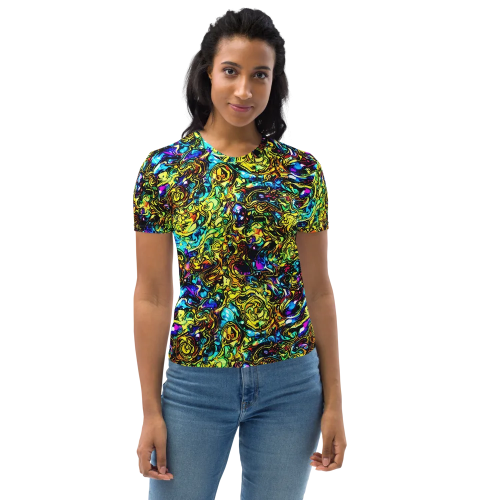 Signal Storm on Women's Crew Neck T-Shirt — Front