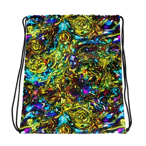 Signal Storm on a Drawstring Bag