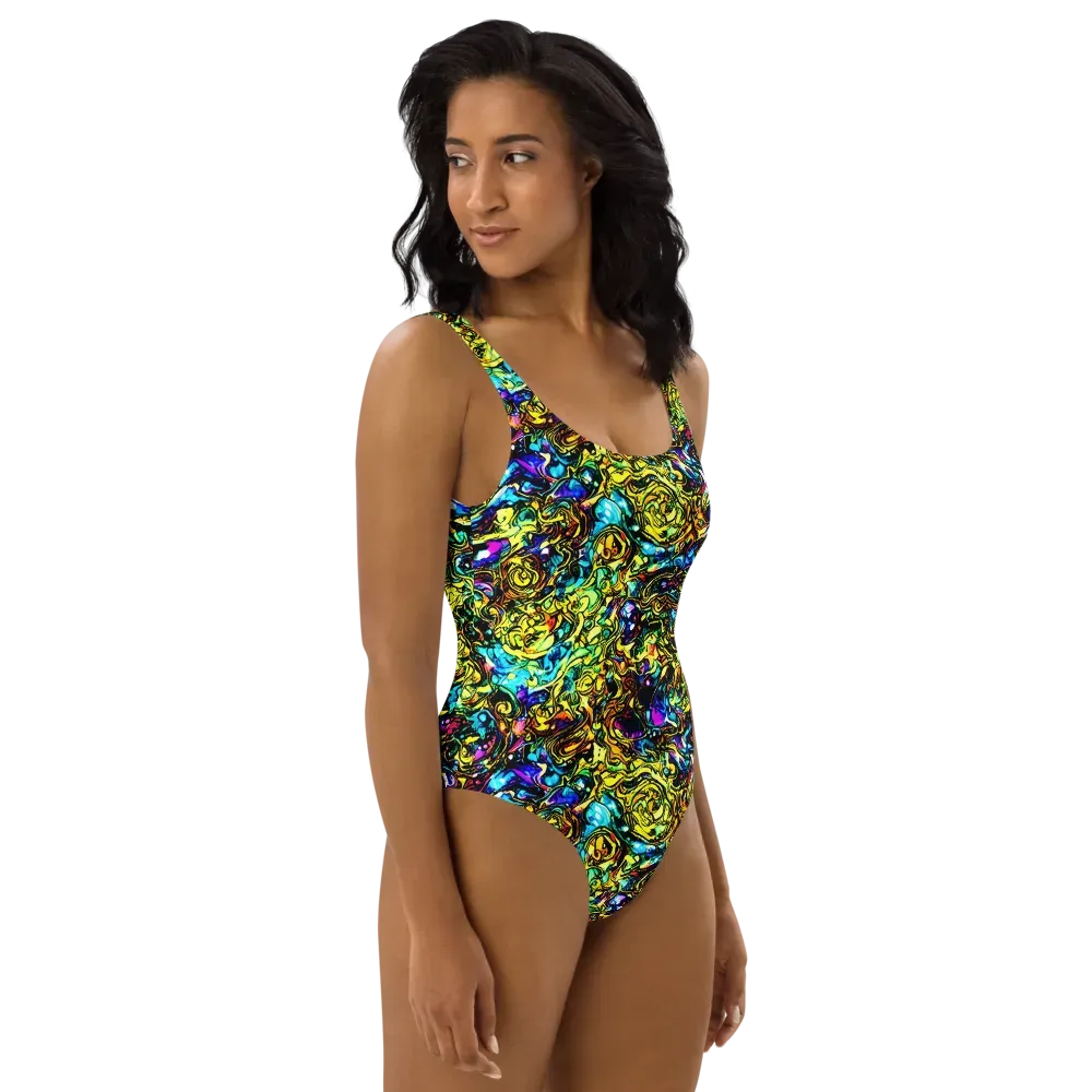 Signal Storm on One-Piece Swimsuit — Right