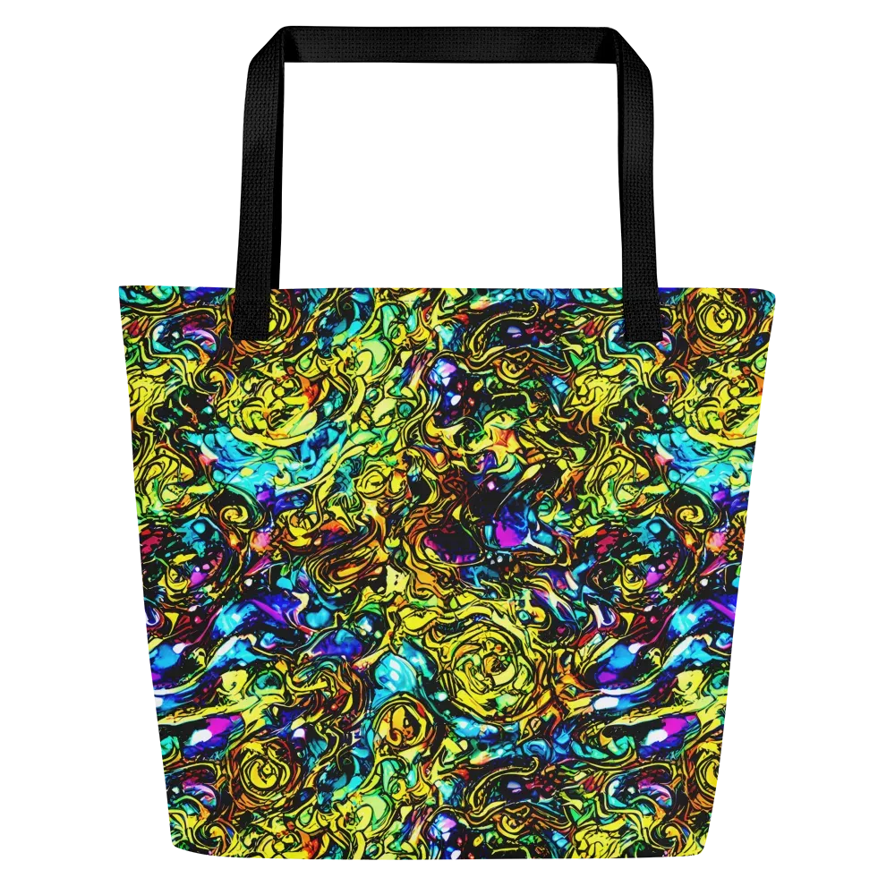 Signal Storm on Large Tote Bag W/ Pocket — Front