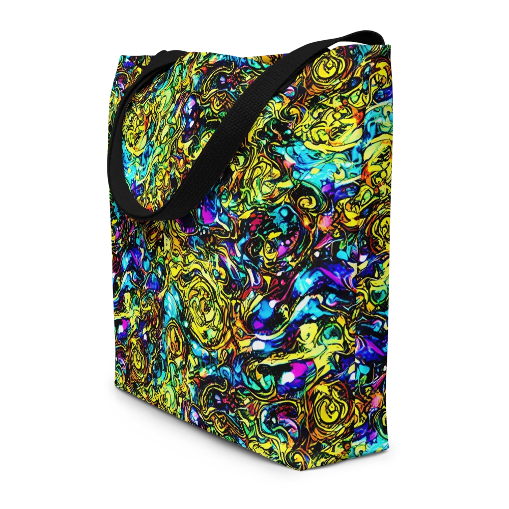 Signal Storm on Large Tote Bag W/ Pocket — Front