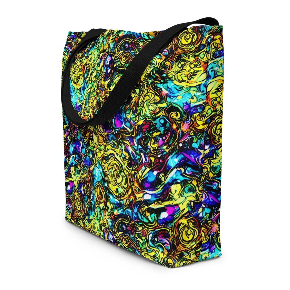 Signal Storm on Large Tote Bag W/ Pocket — Front