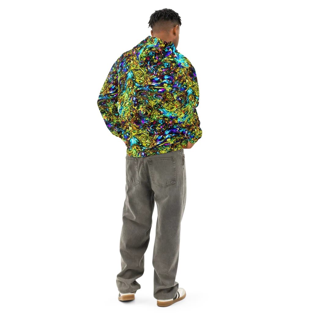 Signal Storm on Cotton Hoodie — Back