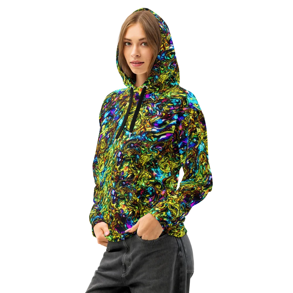 Signal Storm on Cotton Hoodie — Left Front