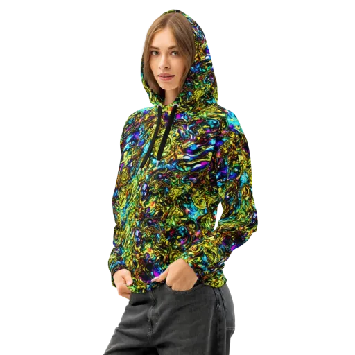 Signal Storm on a Cotton Hoodie