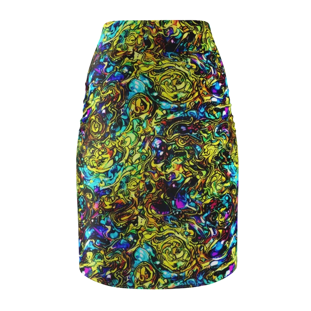 Signal Storm on Pencil Skirt — Back